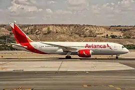 Avianca Boeing 787-8 Dreamliner.