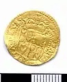 Gold half crown of James I