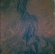 Flinders Ranges from space.
