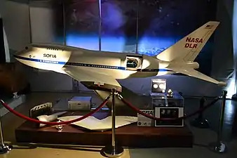 Model of SOFIA at NASA Ames Exploration Center.