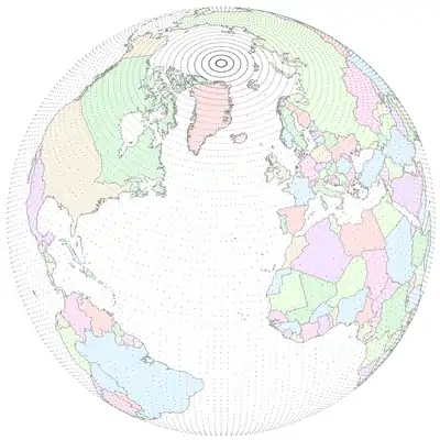 NCEP T62 Gaussian grid points