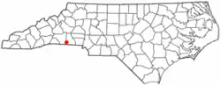 Location of Boiling Springs, North Carolina