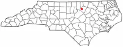 Location of Franklinton, North Carolina