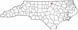Location of Henderson, North Carolina