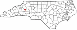 Location of Icard, North Carolina