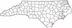 Location of Seagate, North Carolina