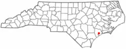 Location of Piney Green, North Carolina