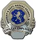 New Style Badge worn by the CC, Correction Civilian & LSU, Logistical Support Unit Staff.