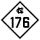 North Carolina Highway 176 marker