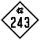 North Carolina Highway 243 marker