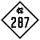 North Carolina Highway 287 marker