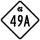 North Carolina Highway 49A marker