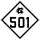 North Carolina Highway 501 marker