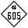 North Carolina Highway 605 marker