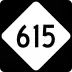 North Carolina Highway 615 marker