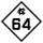 North Carolina Highway 64 marker