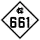 North Carolina Highway 661 marker
