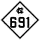 North Carolina Highway 691 marker