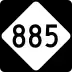 Interstate 885 and North Carolina Highway 885 marker