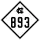 North Carolina Highway 893 marker