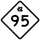North Carolina Highway 95 marker