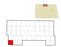Location of Lansford Township