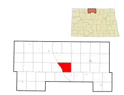 Location of Starbuck Township