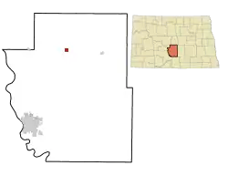 Location of Regan, North Dakota