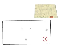 Location of Ludden, North Dakota