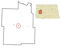 Location of Dunn Center, North Dakota