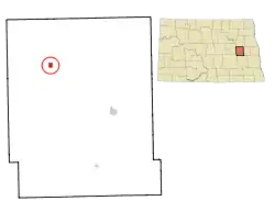 Location of Binford, North Dakota