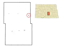 Location of Pettibone, North Dakota