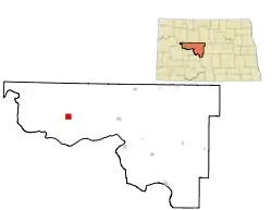 Location of White Shield, North Dakota