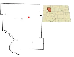 Location of Palermo, North Dakota