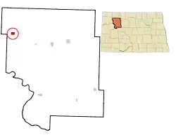 Location of White Earth, North Dakota