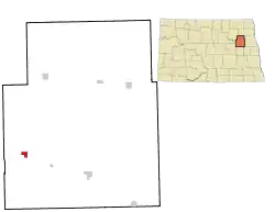 Location of Tolna, North Dakota