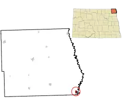 Location of Drayton, North Dakota