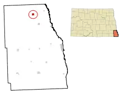 Location of Walcott, North Dakota