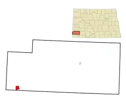 Location of Marmarth, North Dakota 58643