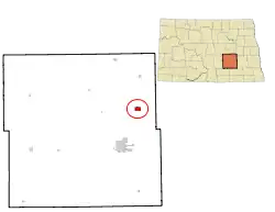 Location of Spiritwood Lake, North Dakota