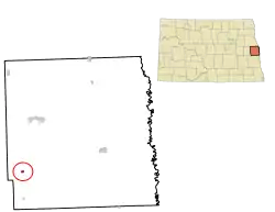 Location of Clifford, North Dakota