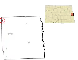 Location of Hatton, North Dakota