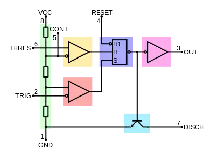 555 internal block diagram