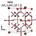 (NF4+)2NF6−F− I4/m structure