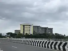 National Highway 544 near Yakkara, Palakkad Medical College at the background