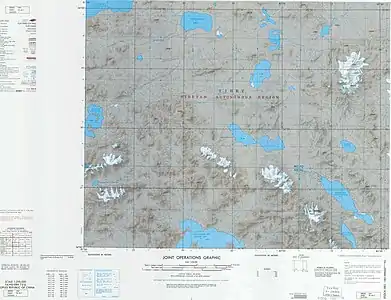 Map including Yahsierh Tso (Yeshil Kul)