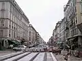 View to the south during construction of tramway