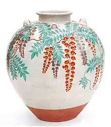 The Ruson-tsukuri (literally Luzon made in Japanese:呂宋製 or 呂宋つくり) clay jars used for storing green tea and rice wine.