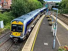 NIR Class 3000 no. 3007 terminating at Lisburn train station.