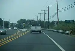 Route 47 southbound approaching Route 83 in South Dennis